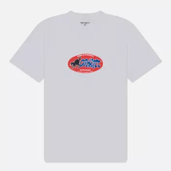 Мужская футболка Carhartt WIP Cat Sticker, цвет белый, размер XL