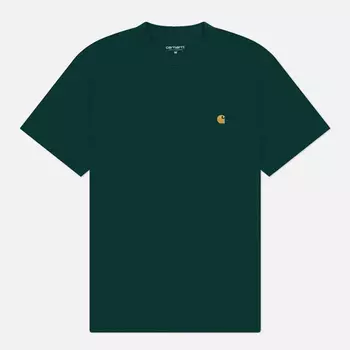 Мужская футболка Carhartt WIP Chase, цвет зелёный, размер M