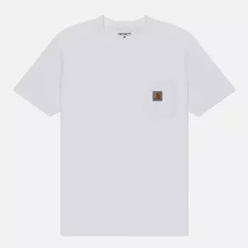 Мужская футболка Carhartt WIP Pocket Logo, цвет белый, размер M