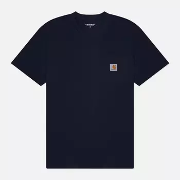Мужская футболка Carhartt WIP Pocket Logo, цвет синий, размер XL