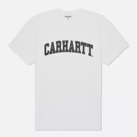 Мужская футболка Carhartt WIP S/S University, цвет белый, размер XS