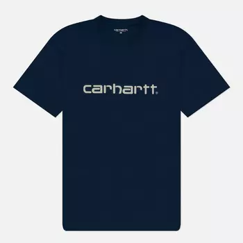 Мужская футболка Carhartt WIP Script, цвет синий, размер XXL