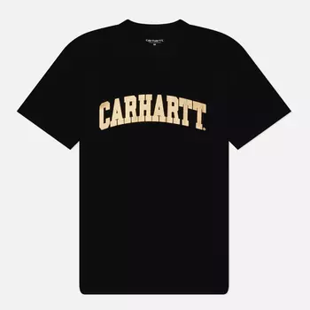 Мужская футболка Carhartt WIP University, цвет чёрный, размер M