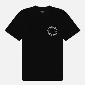 Мужская футболка Carhartt WIP Work Varsity, цвет чёрный, размер M