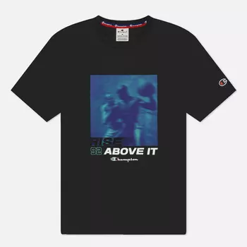 Мужская футболка Champion Legacy Retro Sport Print, цвет чёрный, размер S