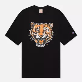 Мужская футболка Champion Reverse Weave Detroit Tigers Crew Neck, цвет чёрный, размер XXL