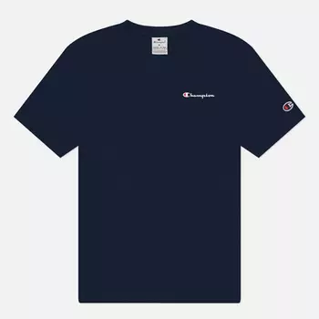 Мужская футболка Champion Small Logo Crew Neck, цвет синий, размер S