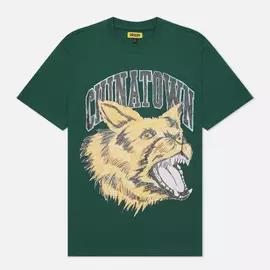 Мужская футболка Chinatown Market Beware Sketch, цвет зелёный, размер XL