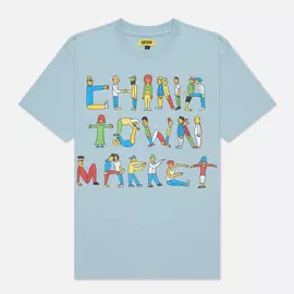 Мужская футболка Chinatown Market City Aerobics, цвет голубой, размер L