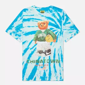 Мужская футболка Chinatown Market Smiley Sketch Basketball Bear, цвет голубой, размер L