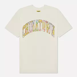 Мужская футболка Chinatown Market Watercolor Arc, цвет бежевый, размер M