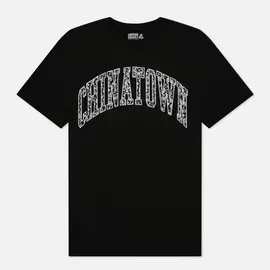Мужская футболка Chinatown Market x 4Hunnid Paisley Arc, цвет чёрный, размер S