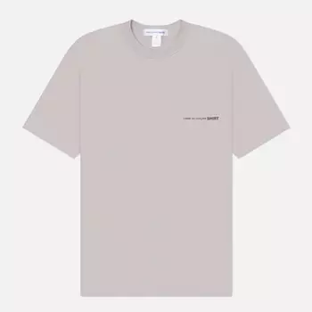 Мужская футболка Comme des Garcons SHIRT Basic Logo Front, цвет серый, размер M