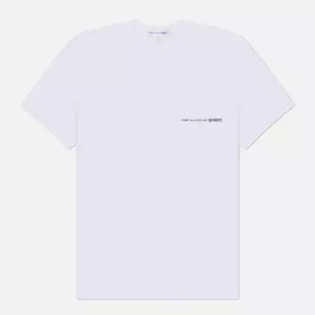 Мужская футболка Comme des Garcons SHIRT Basic Logo Front, цвет белый, размер M