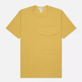 Мужская футболка Comme des Garcons SHIRT Exaggerated Pocket, цвет жёлтый, размер M