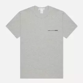 Мужская футболка Comme des Garcons SHIRT Front Logo, цвет серый, размер S