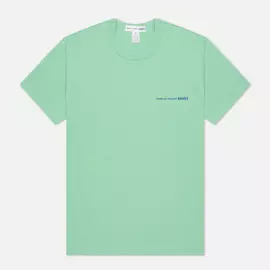 Мужская футболка Comme des Garcons SHIRT Front Logo, цвет зелёный, размер XL