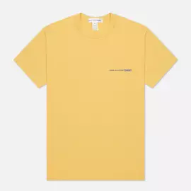 Мужская футболка Comme des Garcons SHIRT Front Logo, цвет жёлтый, размер M