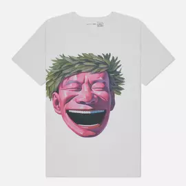 Мужская футболка Comme des Garcons SHIRT x Yue Minjun Print C, цвет белый, размер L