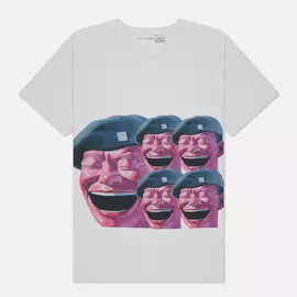 Мужская футболка Comme des Garcons SHIRT x Yue Minjun Print E, цвет белый, размер L