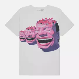 Мужская футболка Comme des Garcons SHIRT x Yue Minjun Print F, цвет белый, размер L