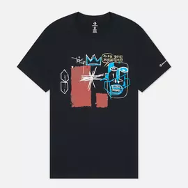 Мужская футболка Converse x Basquiat Elevated Graphic, цвет чёрный, размер XXL