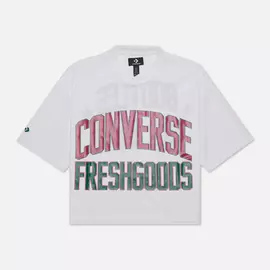Мужская футболка Converse x Joe Freshgoods Football Crop, цвет белый, размер XS