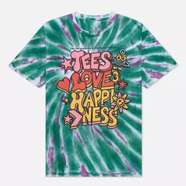 Мужская футболка Converse x Joe Freshgoods Tie Dye, цвет зелёный, размер XXS