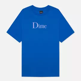 Мужская футболка Dime Classic Logo Crew Neck, цвет синий, размер S