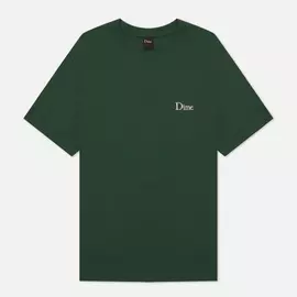Мужская футболка Dime Classic Small Logo Crew Neck, цвет зелёный, размер L