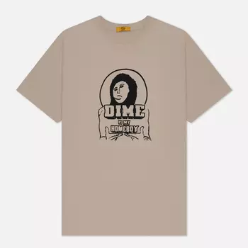 Мужская футболка Dime Homeboy, цвет бежевый, размер M