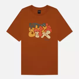 Мужская футболка Dime Laying, цвет коричневый, размер L