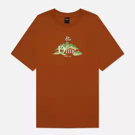 Мужская футболка Dime Plein Air, цвет коричневый, размер M