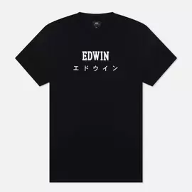 Мужская футболка Edwin Edwin Japan, цвет чёрный, размер M