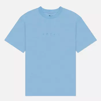 Мужская футболка Edwin Katakana Embroidery, цвет голубой, размер XXL