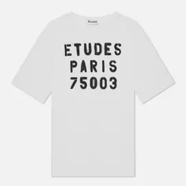 Мужская футболка Etudes Museum Stencil, цвет белый, размер L