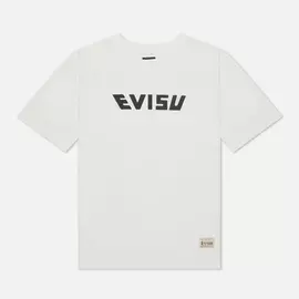Мужская футболка Evisu Daruma &amp; Wave All Over Printed Daicock, цвет белый, размер XXL