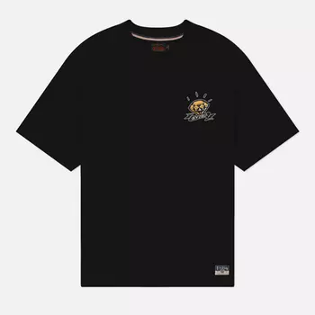 Мужская футболка Evisu Diamond Daruma Printed, цвет чёрный, размер XXL