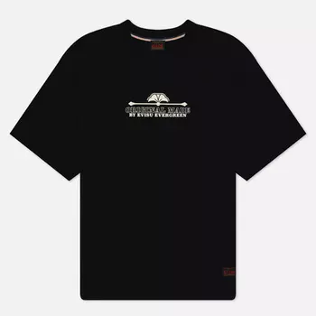 Мужская футболка Evisu Evergreen Logo Printed, цвет чёрный, размер XXL