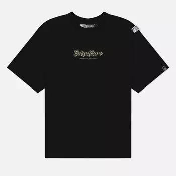 Мужская футболка Evisu Evisukuro 3D Metallic Logo, цвет чёрный, размер XXL