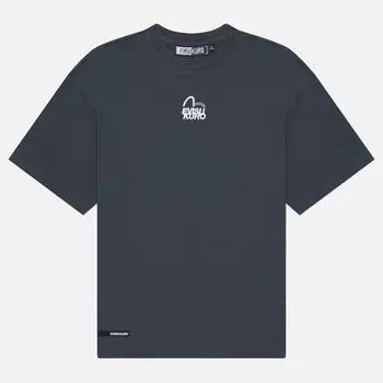 Мужская футболка Evisu Garment Pigment Dyed 3D Logo, цвет синий, размер M