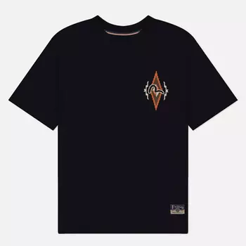 Мужская футболка Evisu Heritage Chimayo Pattern Ninja Daruma Printed, цвет чёрный, размер XXL