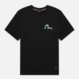 Мужская футболка Evisu Heritage Dragon &amp; Mountain Fuji Daicock Printed, цвет чёрный, размер XXL