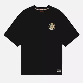 Мужская футболка Evisu Kamon Print & Wave Daicock Print, цвет чёрный, размер XXL