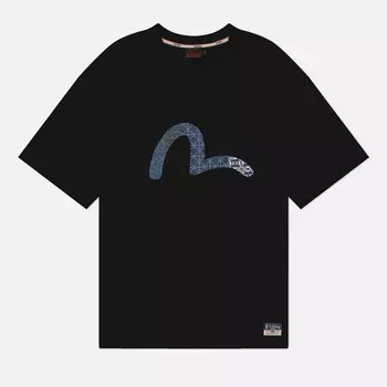 Мужская футболка Evisu Seagull Print & Pins, цвет чёрный, размер XXL