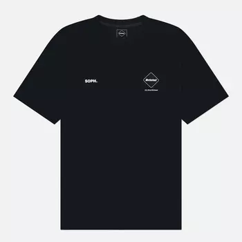 Мужская футболка F.C. Real Bristol Big Tonal Logo Baggy, цвет чёрный, размер L