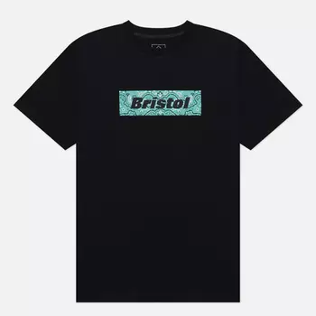 Мужская футболка F.C. Real Bristol Box Logo, цвет чёрный, размер XL