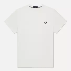 Мужская футболка Fred Perry Crew Neck, цвет белый, размер XS