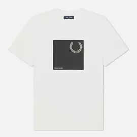Мужская футболка Fred Perry Laurel Wreath Graphic, цвет белый, размер XXL