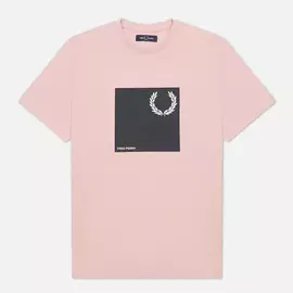 Мужская футболка Fred Perry Laurel Wreath Graphic, цвет розовый, размер S